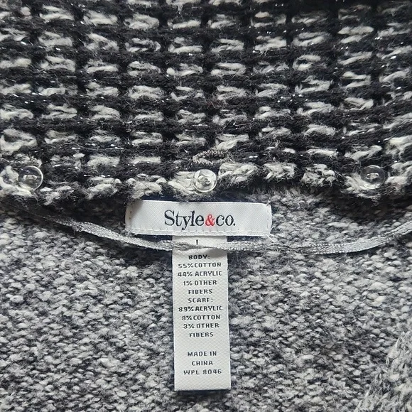 Women's Style & Co Sweater Dress with a Matching Scarf - Picture 8 of 16